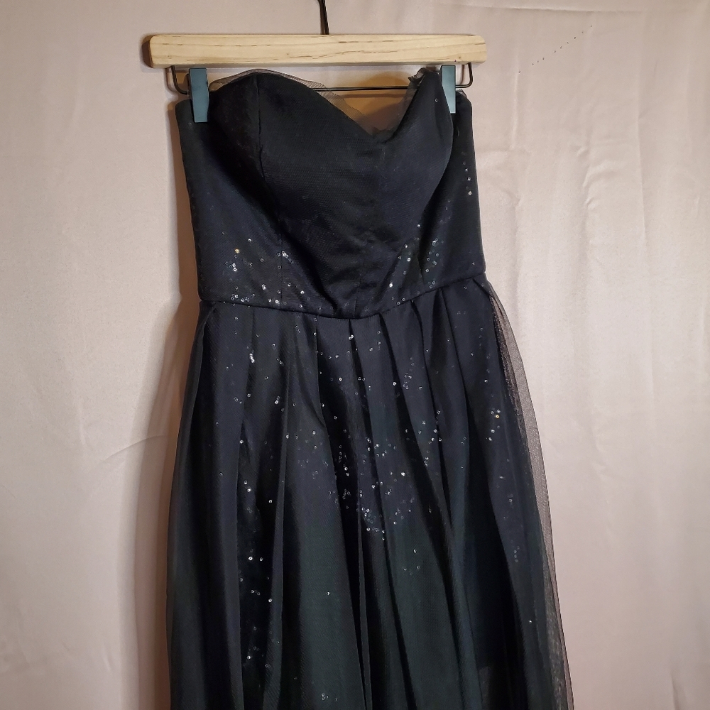 BCBG Max Azria High-Low Sequin and Tulle Dress - Picture 9 of 9